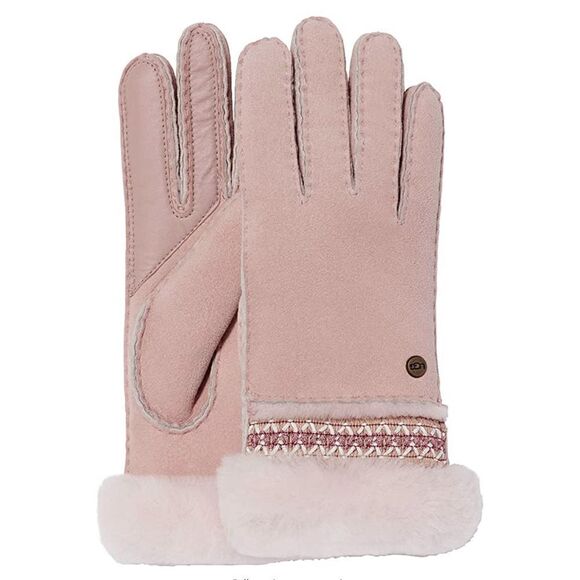 UGG SHEEPSKIN TASMAN GLOVES PINK CLOUD SZ S